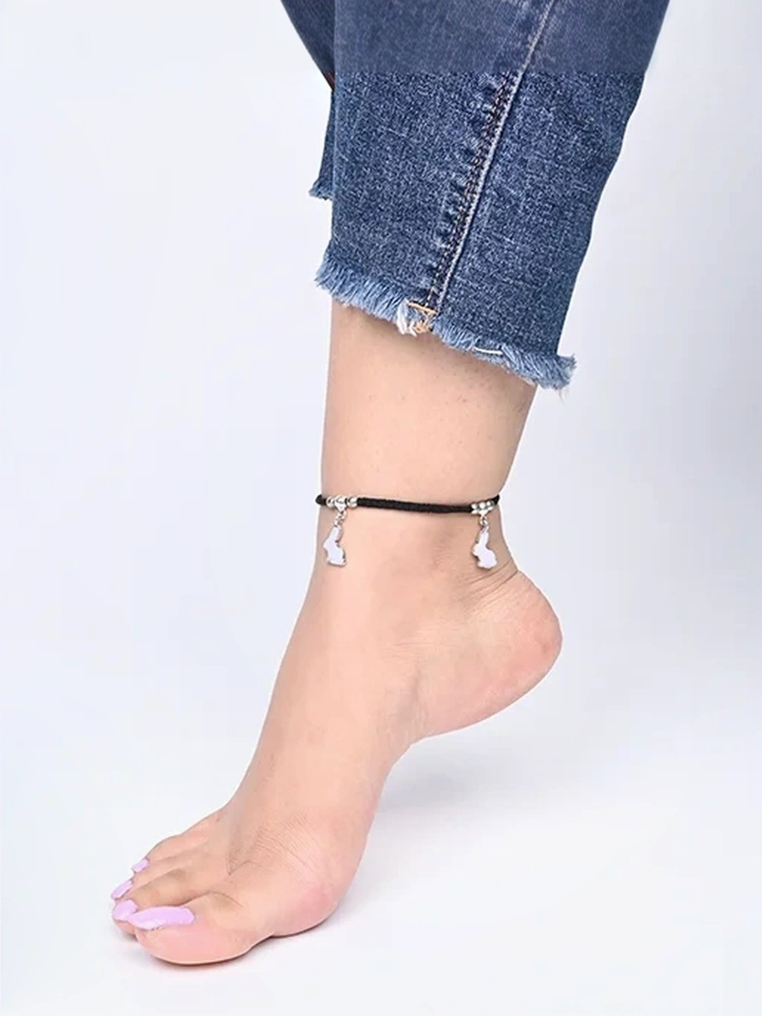 Silberry 92.5 Sterling Silver Isabelle Anklet