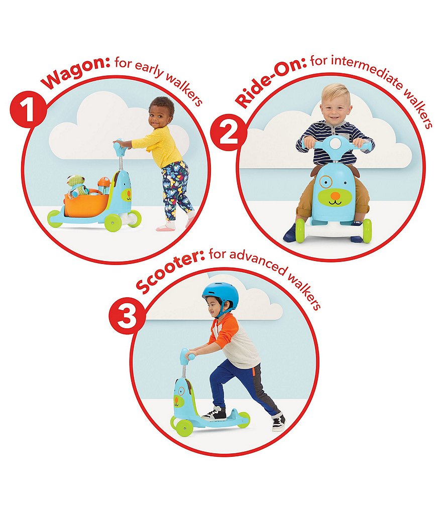 Skip Hop Dog 3-In-1 Ride On Toy