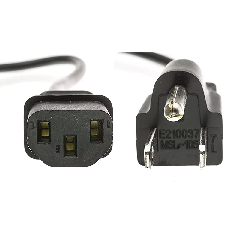 Amamax AC Power Cord Cable 3 Feet for VIZIO TV 3 Prong NEMA 515P to IEC 60320C13 UL Listed by