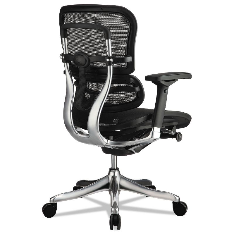 Eurotech Ergohuman Elite Mid-Back Mesh Chair, Black ME5ERGLTN15