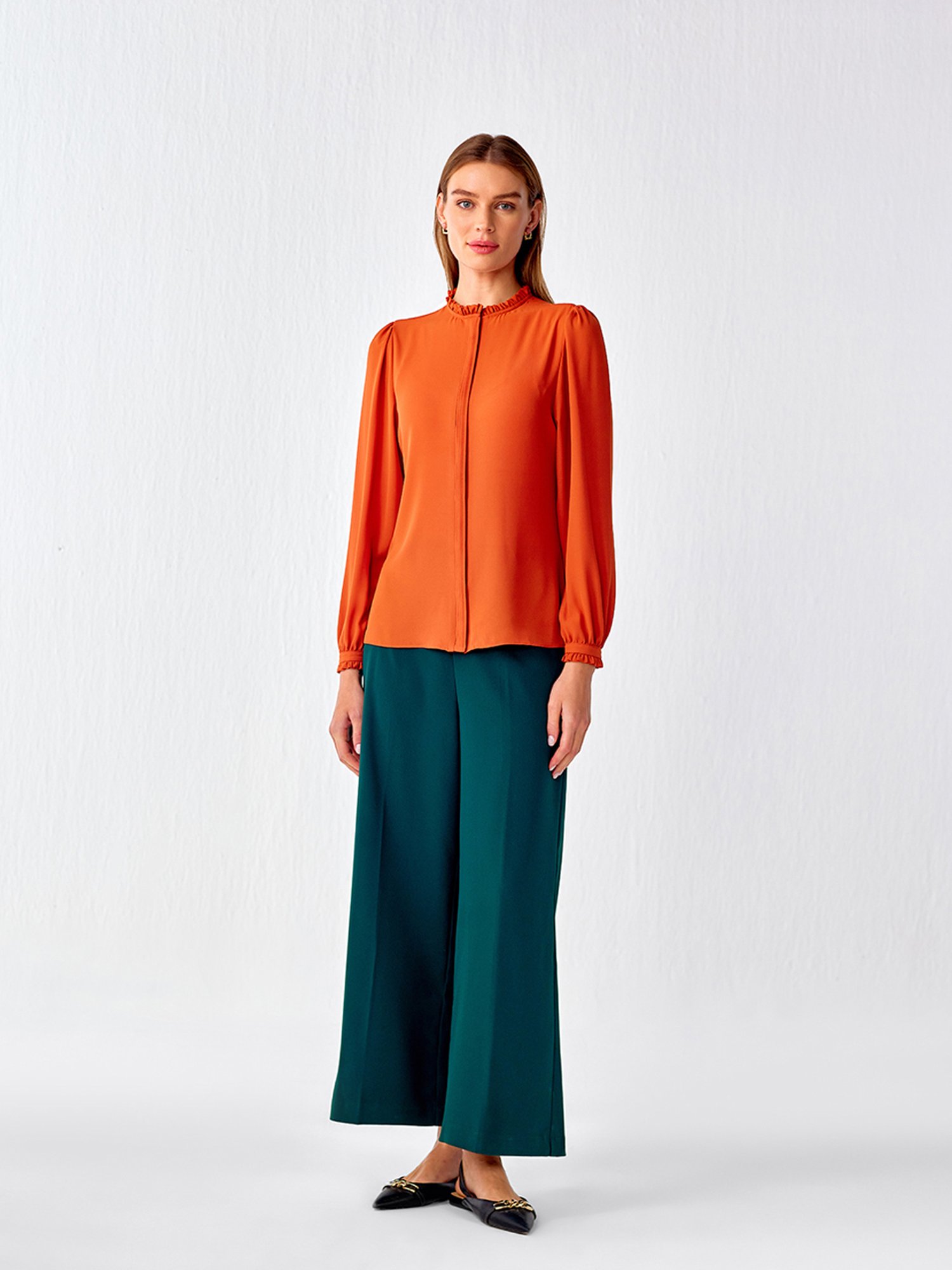 Cover Story Rust Regular Fit Top