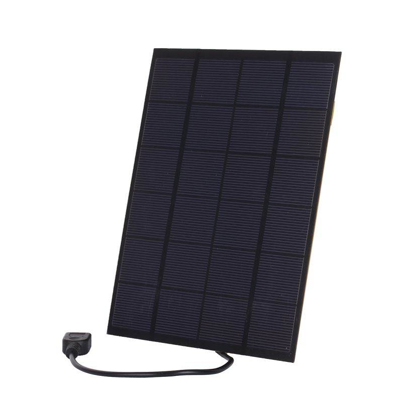 5.5W 5V 860mA Portable Solar Panel Smartphone Charger USB Output Power Bank