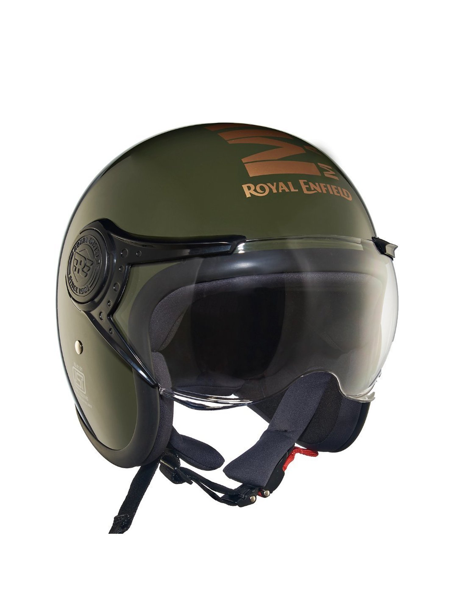 Royal Enfield Green MLG Open Face Helmet - XL
