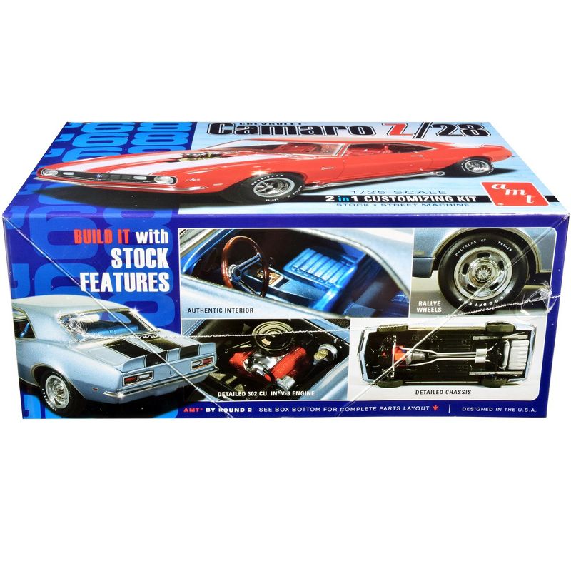 Skill 2 Model Kit 1968 Chevrolet Camaro Z/28 2-in-1 Kit 1/25 Scale Model by AMT