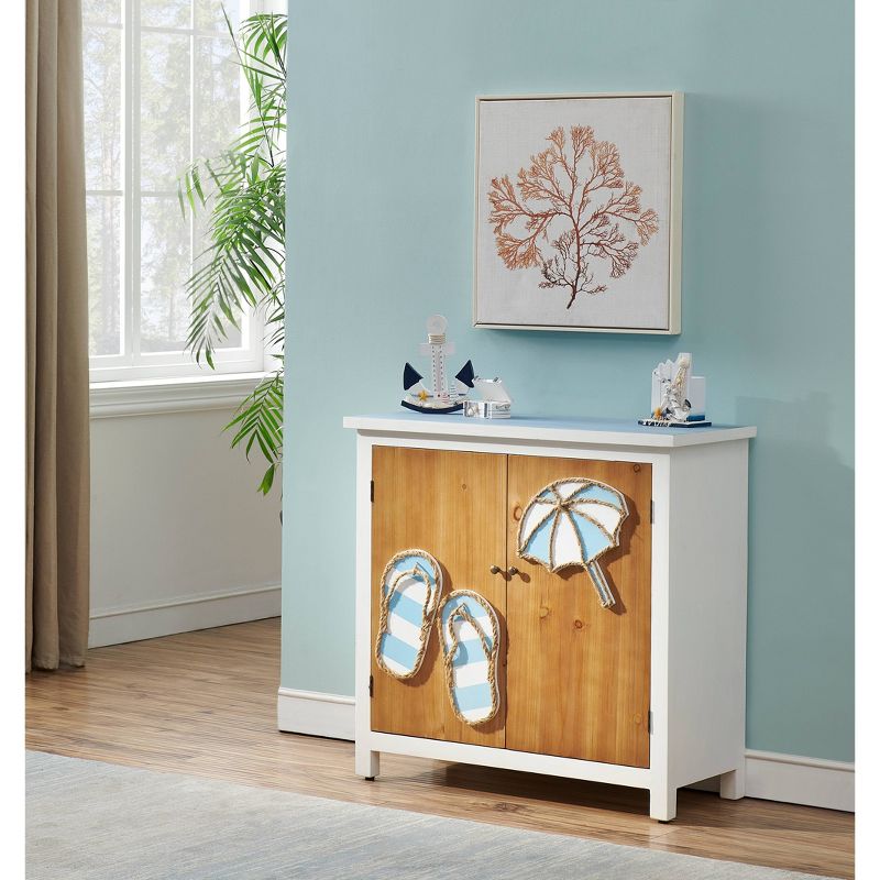 Lido 2 Door Cabinet Brown - Treasure Trove Accents