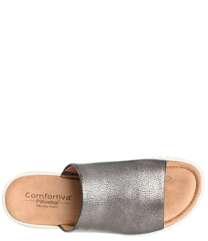 Comfortiva Carmila Leather Sporty Slides