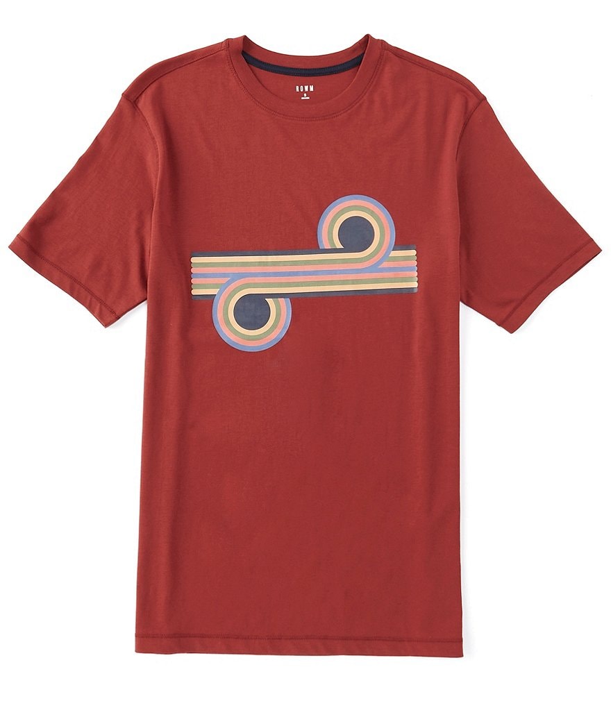 Short Sleeve Rainbow Screen Printed T-Shirt