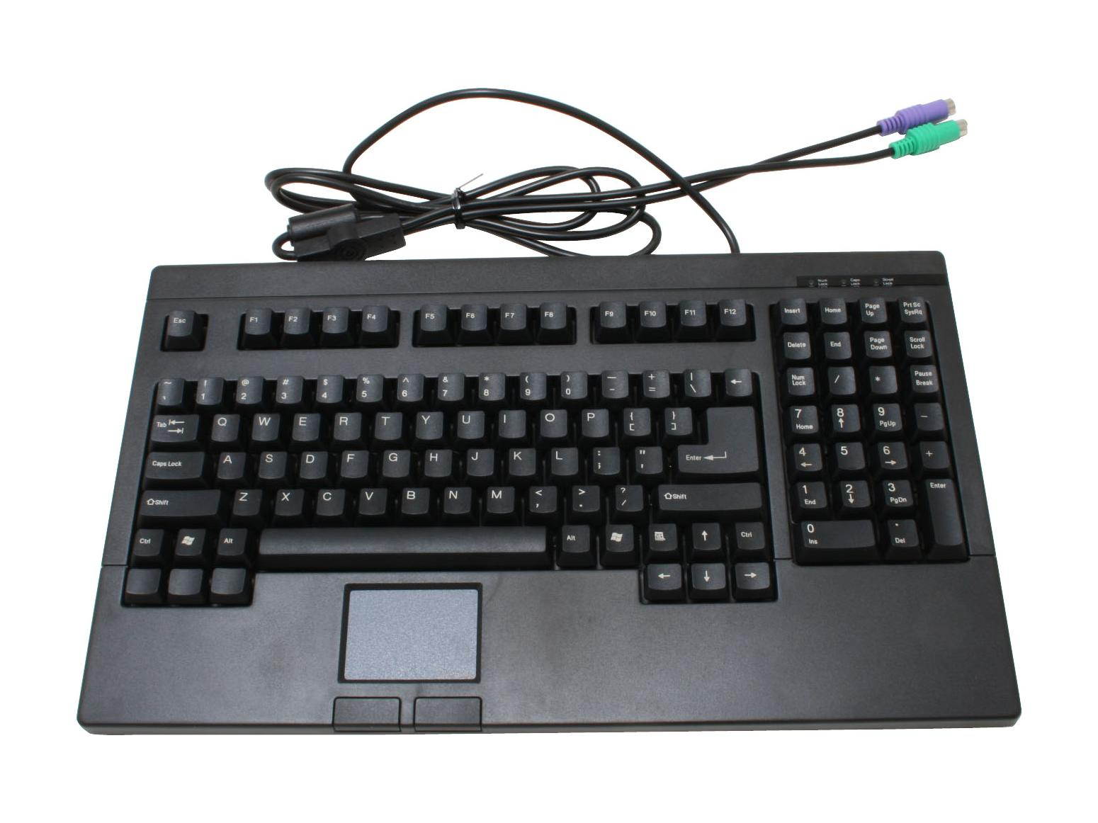 Adesso ACK-730PB-MRP 1U 19.00"Rackmount drawer with PS/2 Touchpad Keyboard(Black)