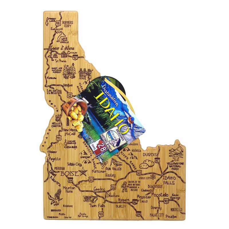 Totally Bamboo Destination Idaho Serving and Cutting Board