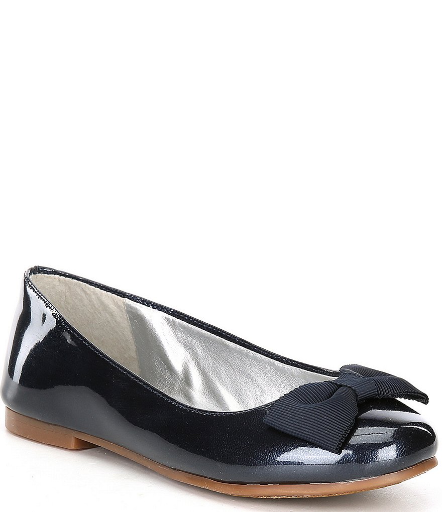 Copper Key Girls' Joyyful Patent Bow Detail Ballet Flats (Youth)