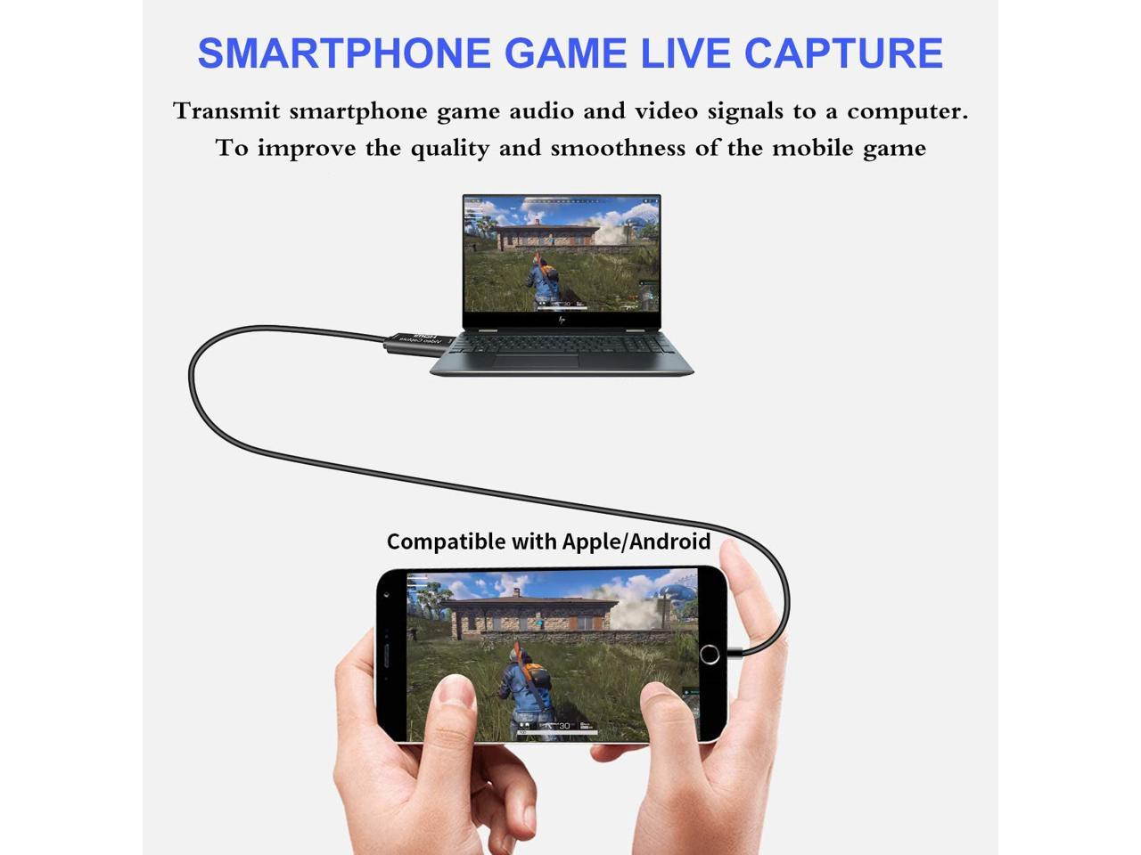 Video Capture Cards - HDMI to USB 2.0 - High Definition 1080p 30fps - Record Directly to Computer for Gaming, Streaming,Conference