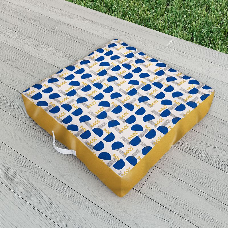 Hello Twiggs Abstract Fruit Bowl Outdoor Floor Cushion - Deny Designs