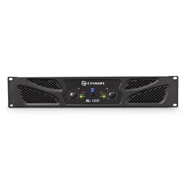 crown xli1500 twochannel, 450w at 4 power amplifier