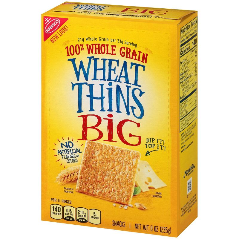 Wheat Thins Big Whole Grain Snacks - 8oz