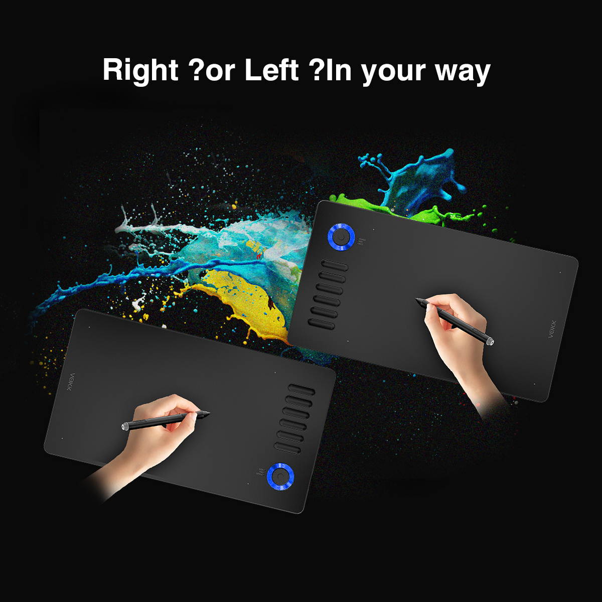 VEIKK A15 Pro Graphics Drawing Tablet 10 x 6 inch Digital Drawing Tablet with 12 Hotkeys and a Quick Dial (8192 Level Pressure Battery -Free Stylus)