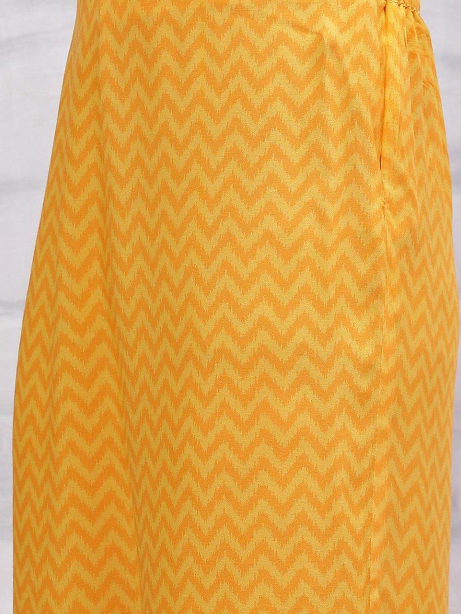 Rangriti Yellow Printed Tunic