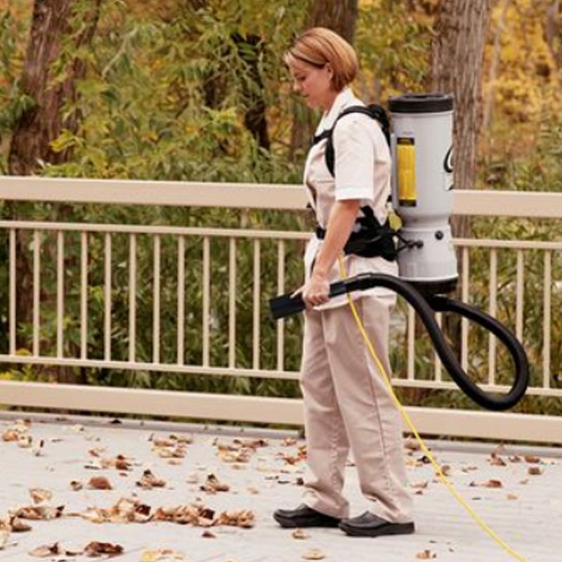 ProTeam 105892 MegaVac 10 Quart Backpack Vacuum with Blower and Hard Surface Tool Kit Bundle with 10-Pack Intercept Micro Closed Collar Filter Bags