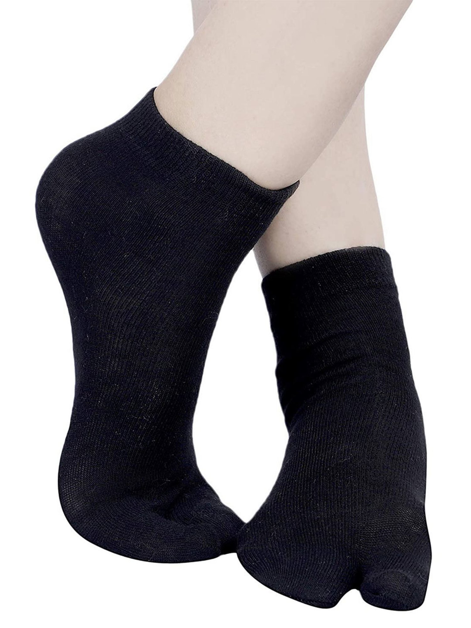 NEXT2SKIN Black Cotton Thumb Tube Socks