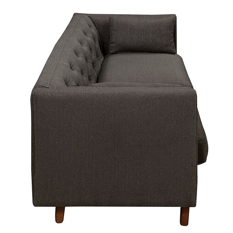 Celeste Tufted Sofa French Gray - ELLE DECOR