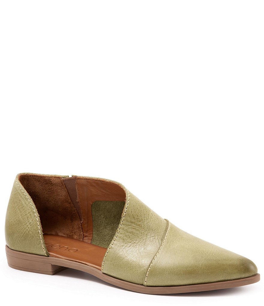 Bueno Blake Open Leather Slip-Ons