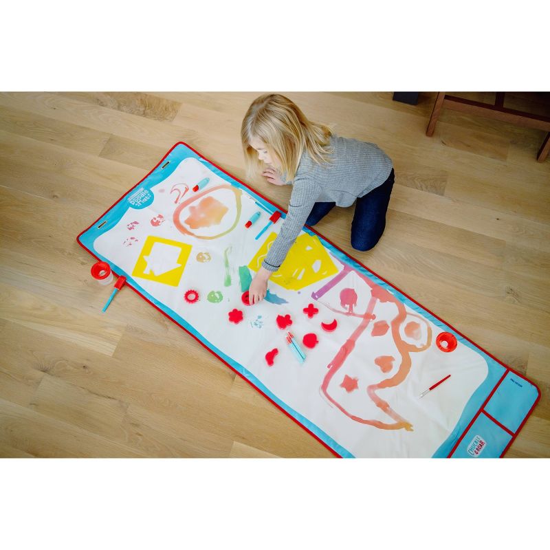Giant Aqua Draw Door & Floor Doodle Mat with 22 Mess-Free Tools – Chuckle & Roar