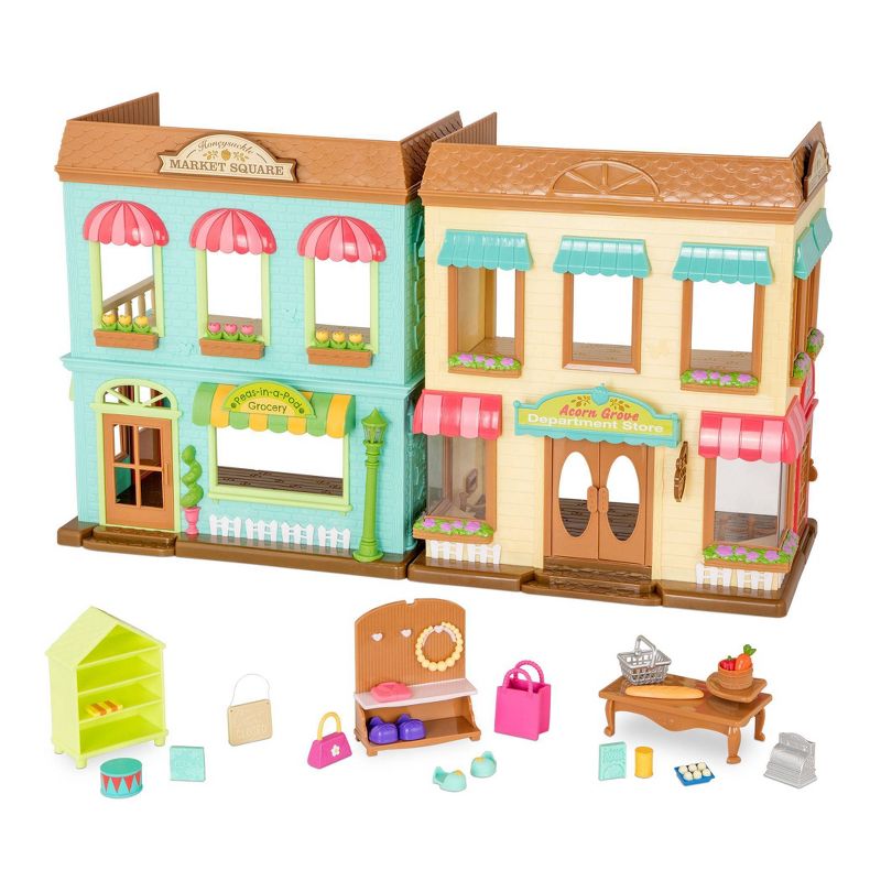 Li'l Woodzeez Playset with Accessories - 24pc Honeysuckle Market Square