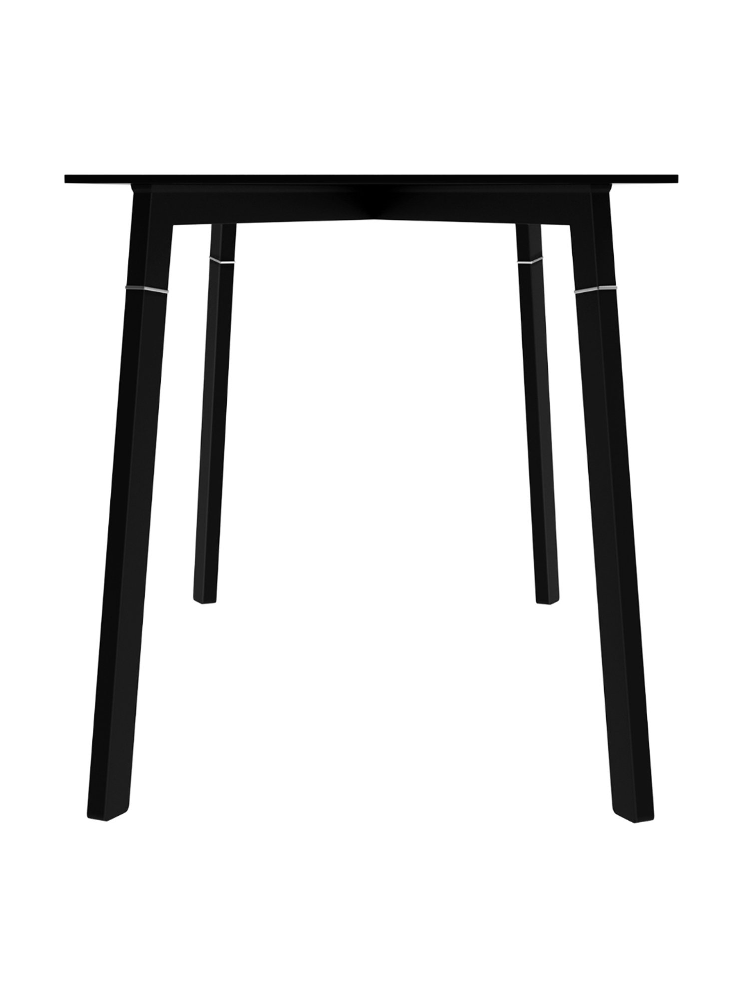 Godrej Interio Aclectic Black Metal 6 Seater Rectangular Dining Table