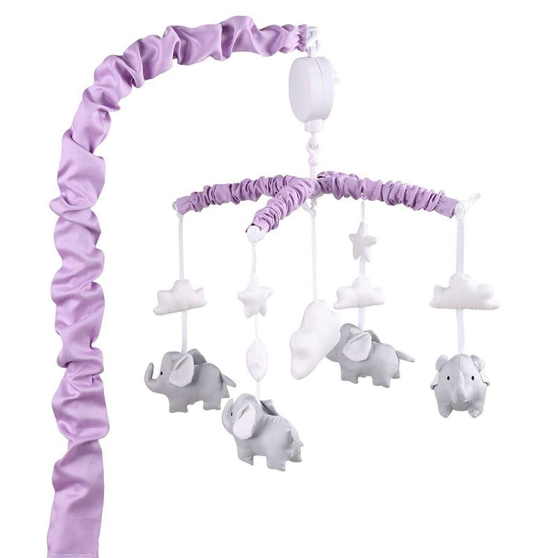 Lambs & Ivy Sky Rocket Planets/Stars Musical Baby Crib Mobile Soother Toy- Blue