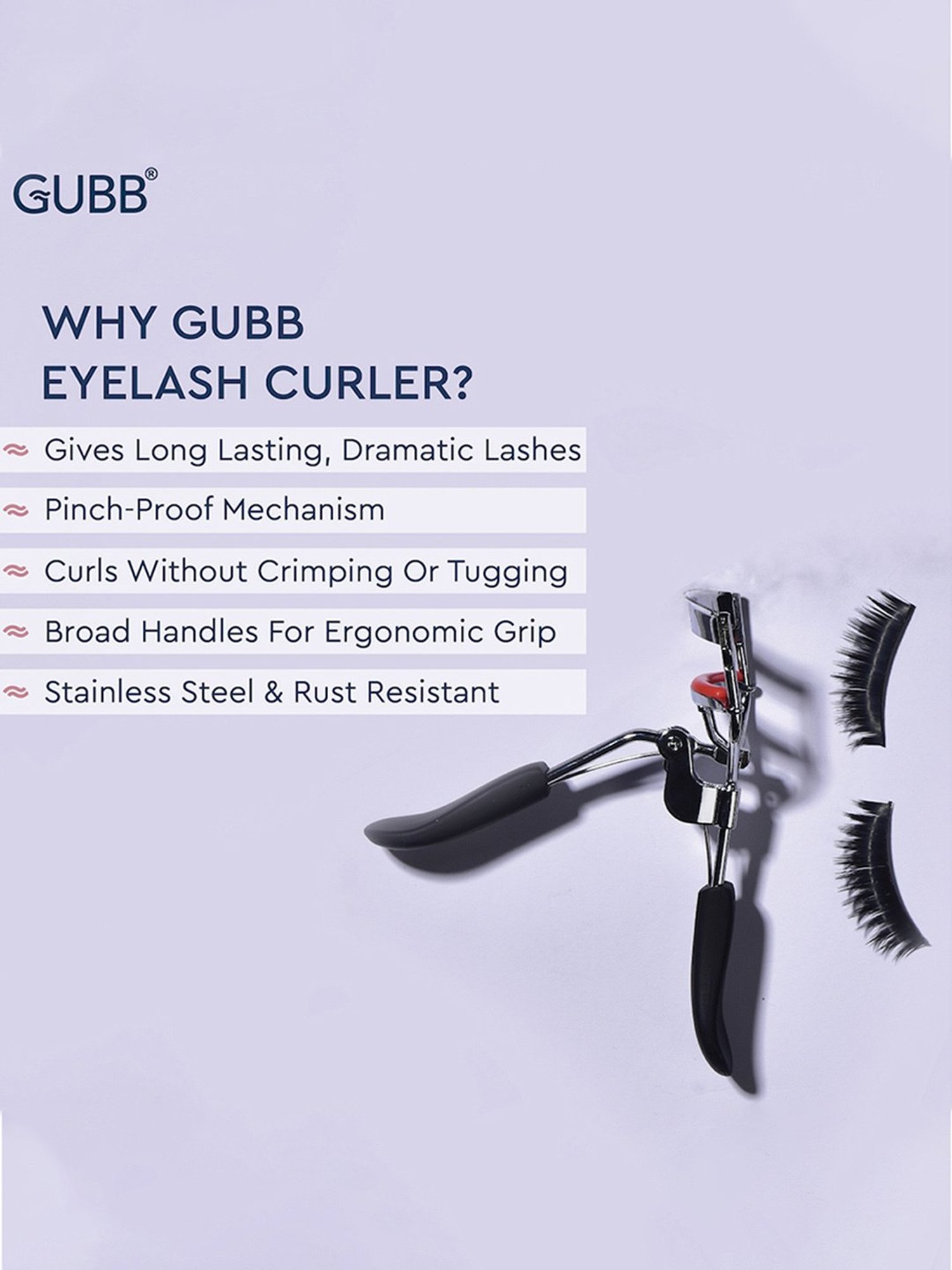 GUBB Gold Eyelash Curler for Women