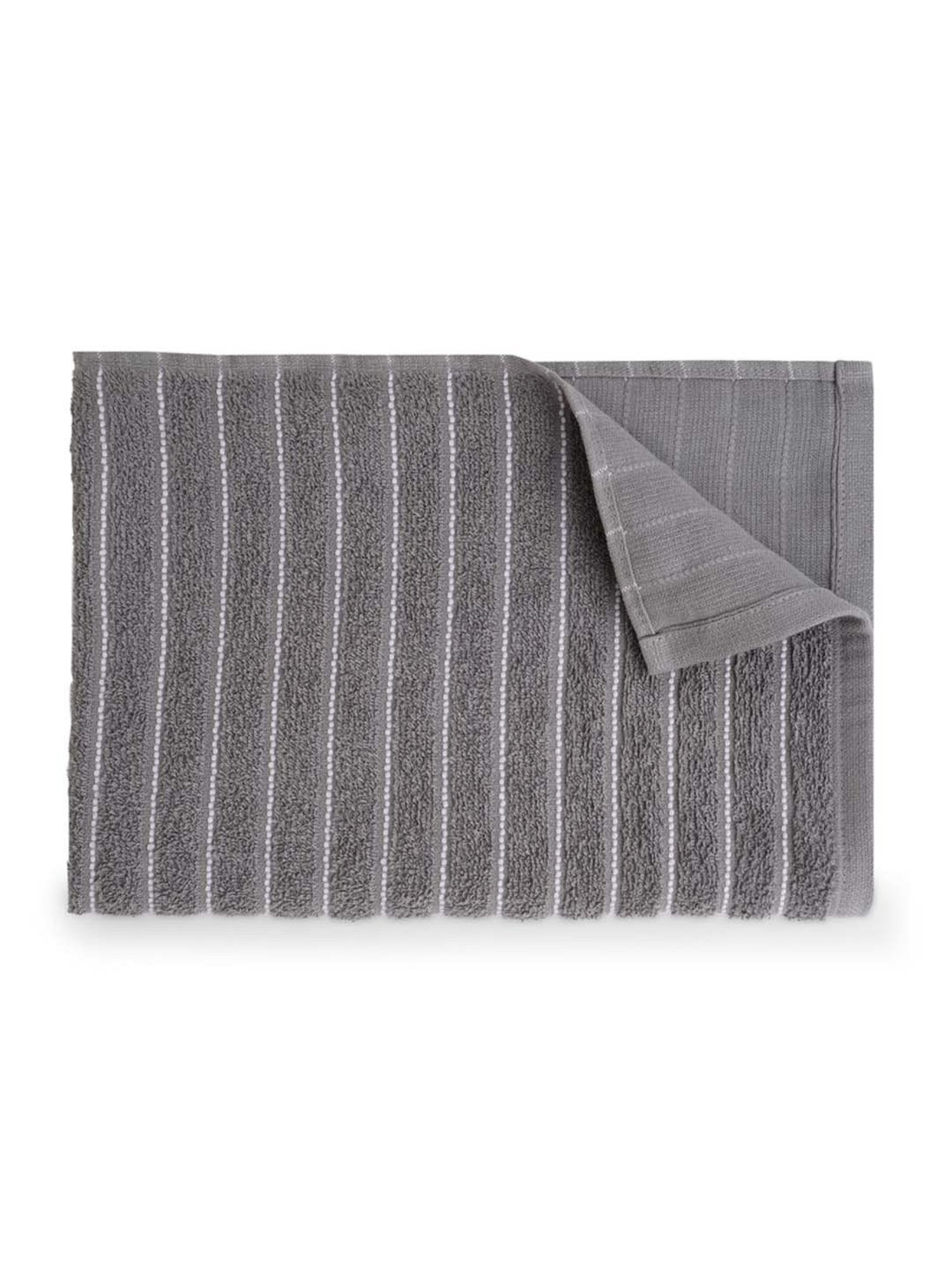 Welspun 2-In-1 Gunmetal Grey Cotton 250 GSM Bath Towel
