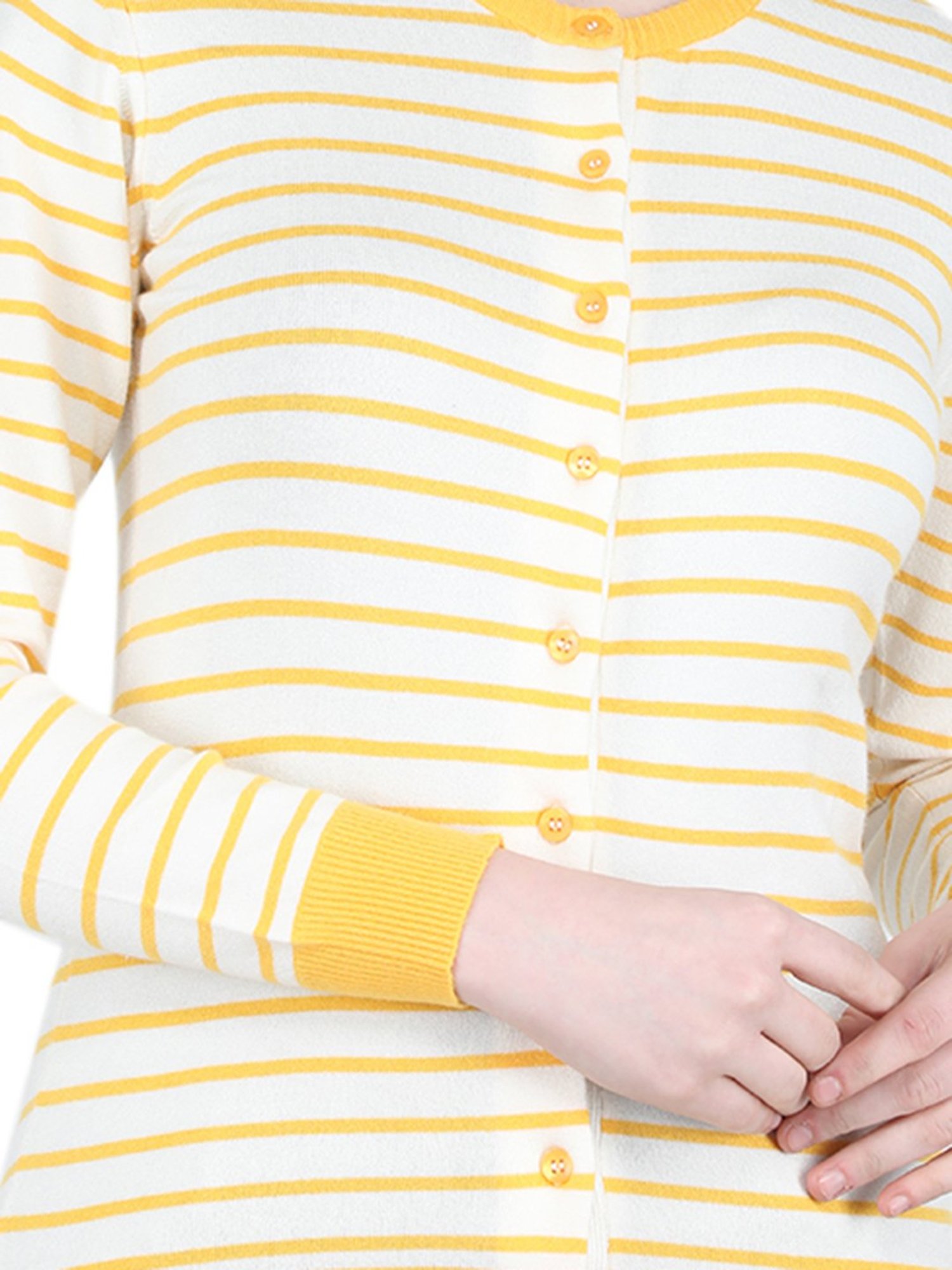 Mafadeny Black Striped Shrug