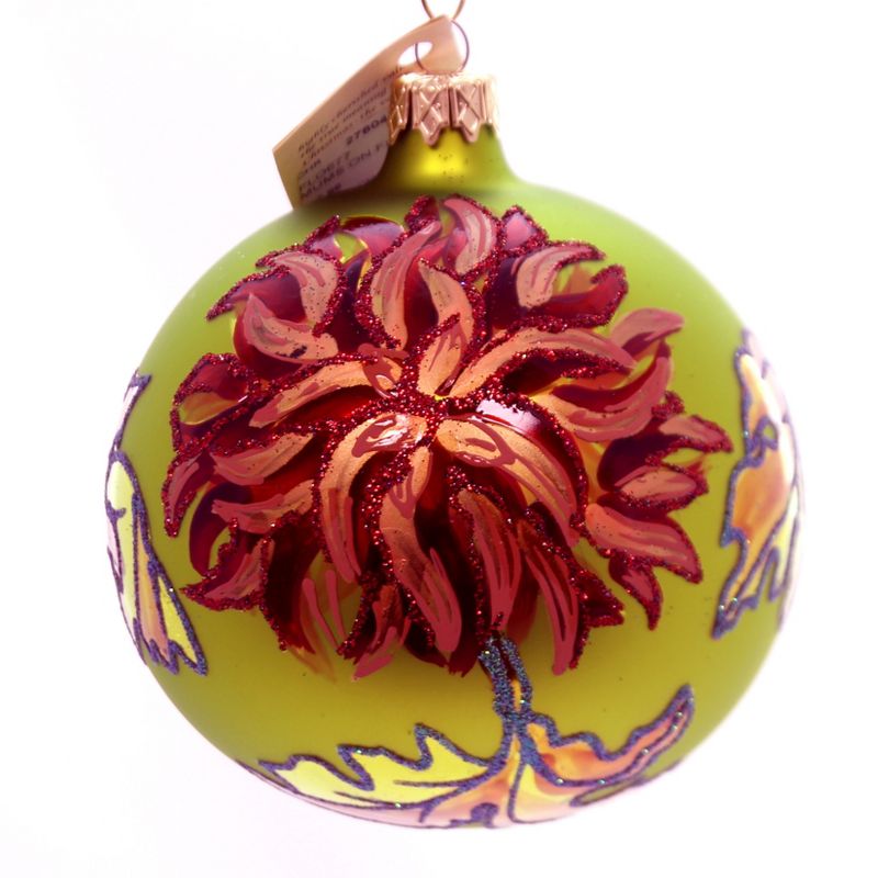 Christina's World Mums On Fire Ball Ornament Flower Spring  -  Tree Ornaments
