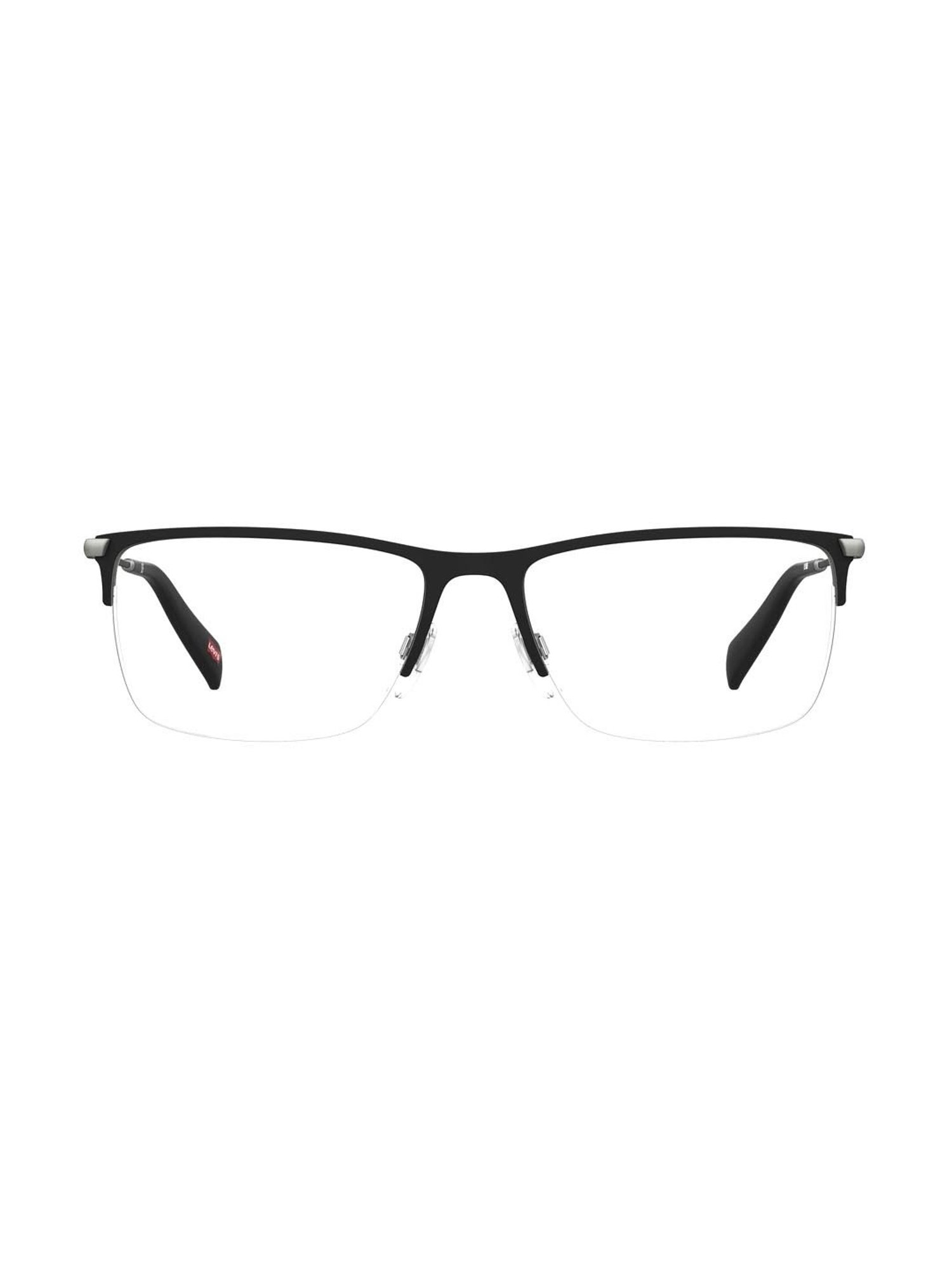 Levi's Black Rectangular Eye Frames for Men