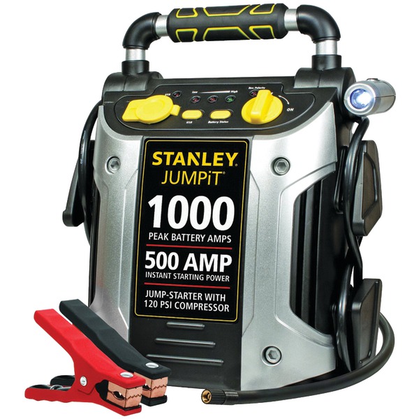 500-Amp 12-Volt Rechargeable Jump Starter and Air Compressor, J5C09