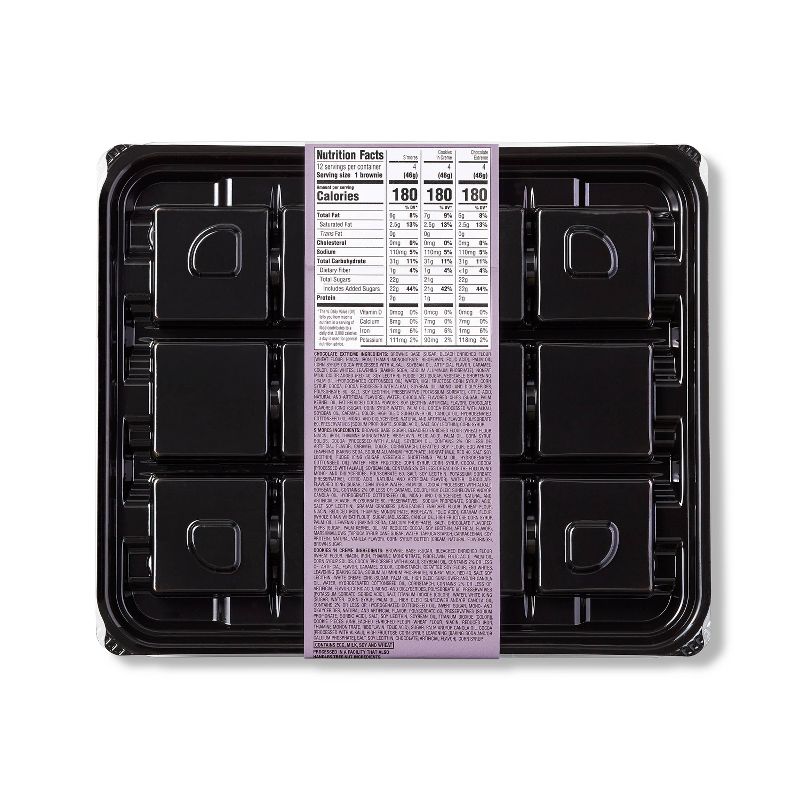 Brownie Trio Platter - 17.25oz/12ct - Favorite Day™