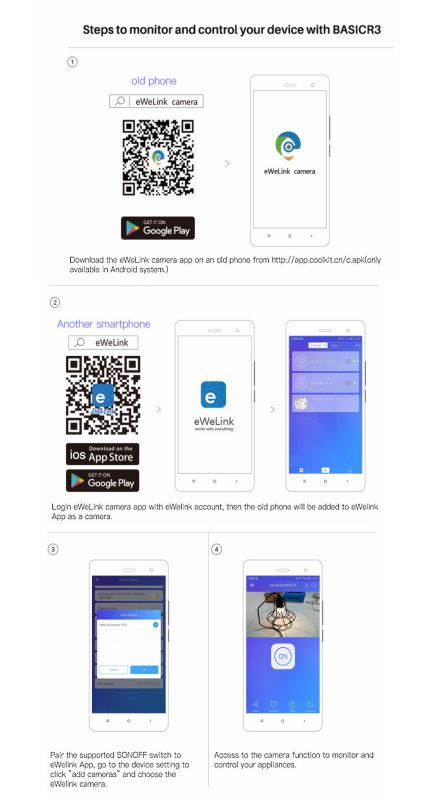SONOFF BASICR3 WIFI DIY Smart Switch With Timer Internet APP Voice LAN Control DIY Mode Compatible With Amazon Alexa Google Home Nest