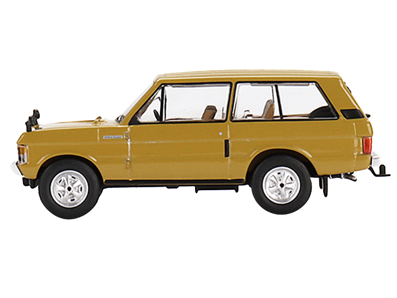 1985 Land Rover Defender 110 County Station Wagon Russet Brown with White Top Limited Edition to 1800 pieces Worldwide 1/64 Diecast Model Car by Mini GT
