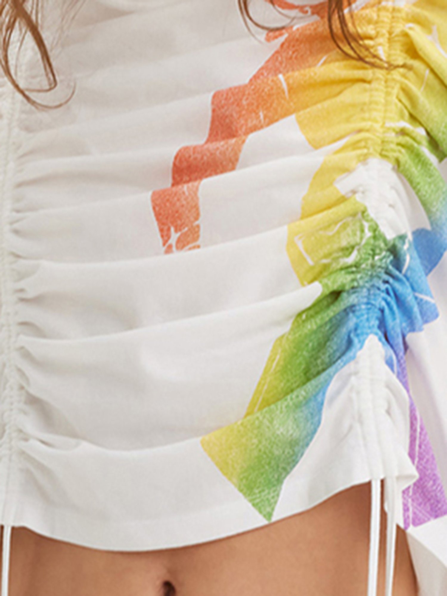 Levi's White Cotton Printed T-Shirt