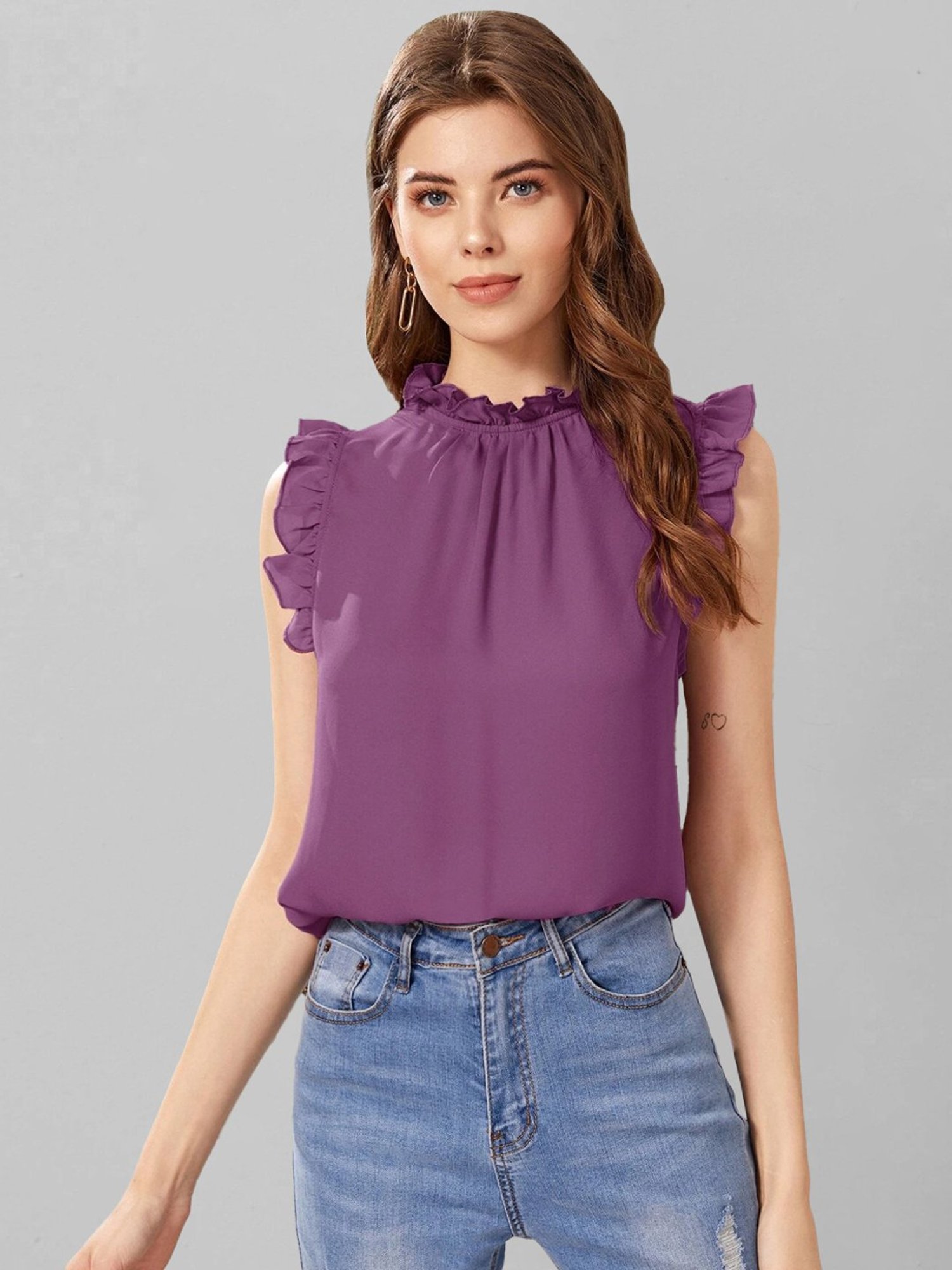 Rare Purple Sleeveless Top