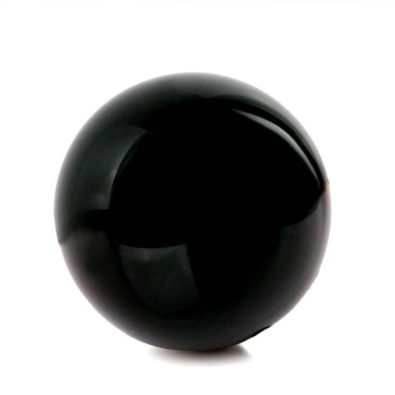 50mm Asian Rare Black Obsidian Sphere Large Crystal Ball Healing Stone