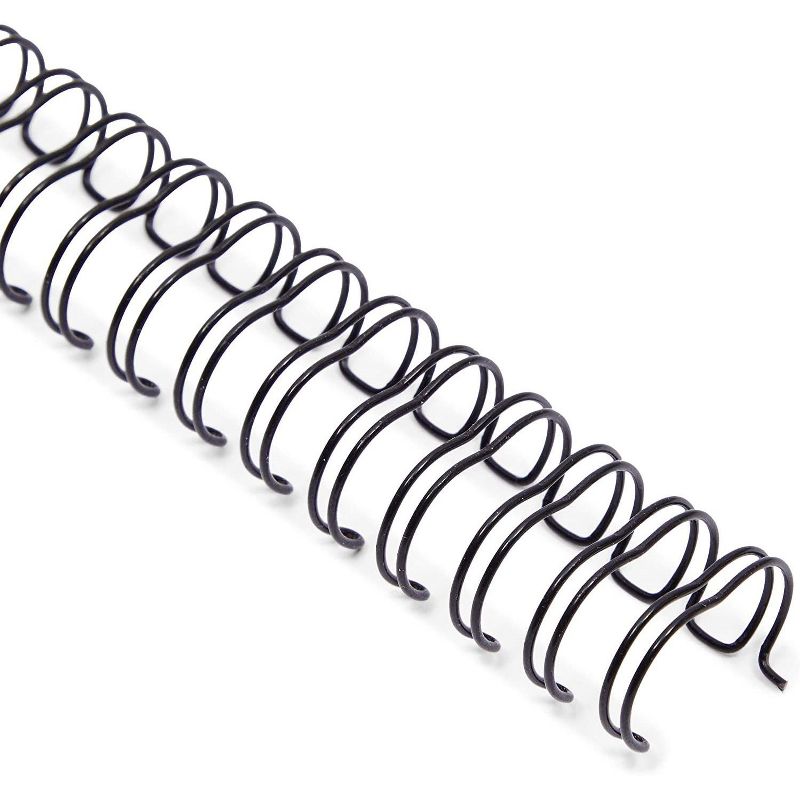 Stockroom Plus 100 Pcs Loop Wire Binding Spines, 1/2 inch, 100 Sheet Capacity, Black