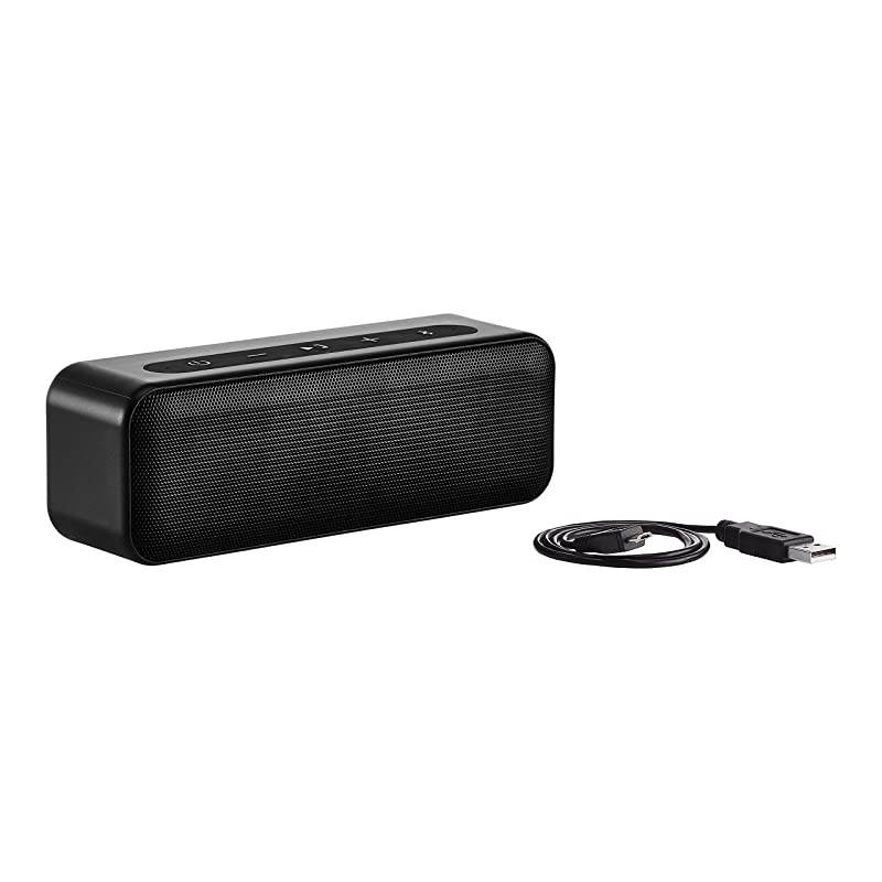 Basics 15-Watt Bluetooth Stereo Speaker with Water Resistant Design - Black