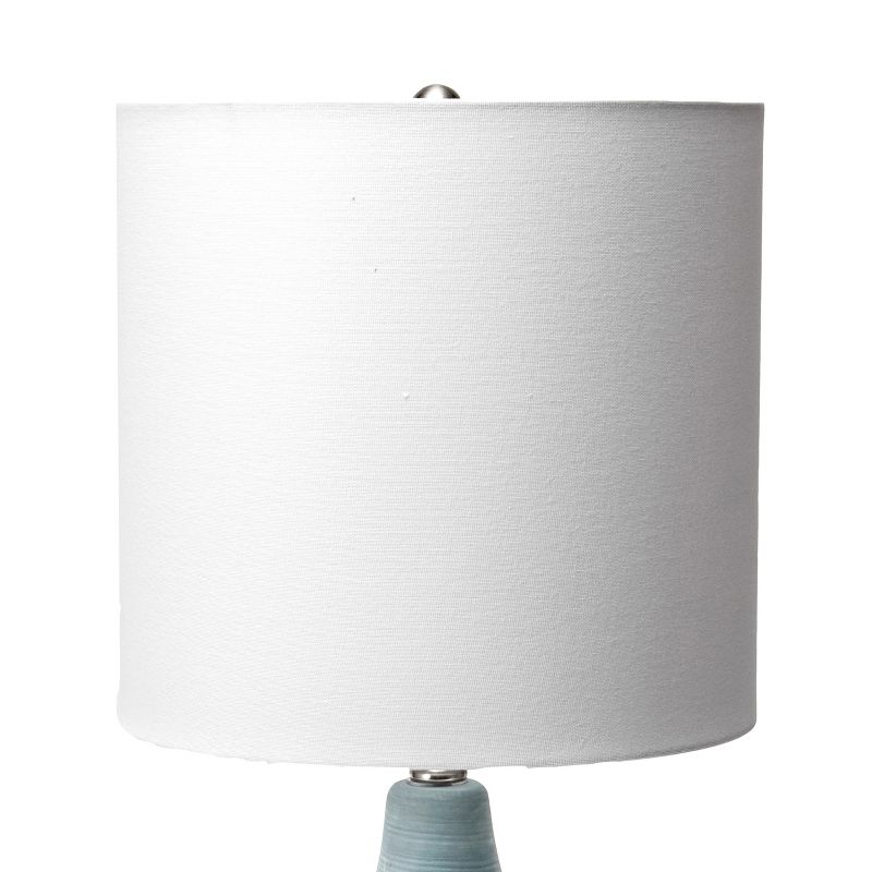 nuLOOM Vienna 22" Ceramic Table Lamp Lighting - White 21.5" H x 11.5" W x 11.5" D