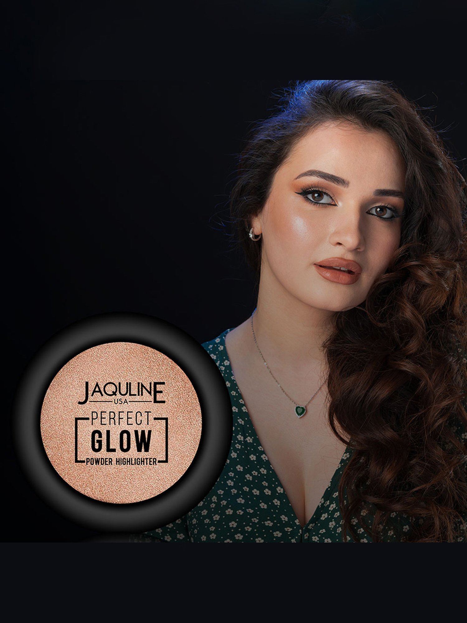 Jaquline USA Perfect Glow Powder Highlighter Golden Hour 03 - 5 gm