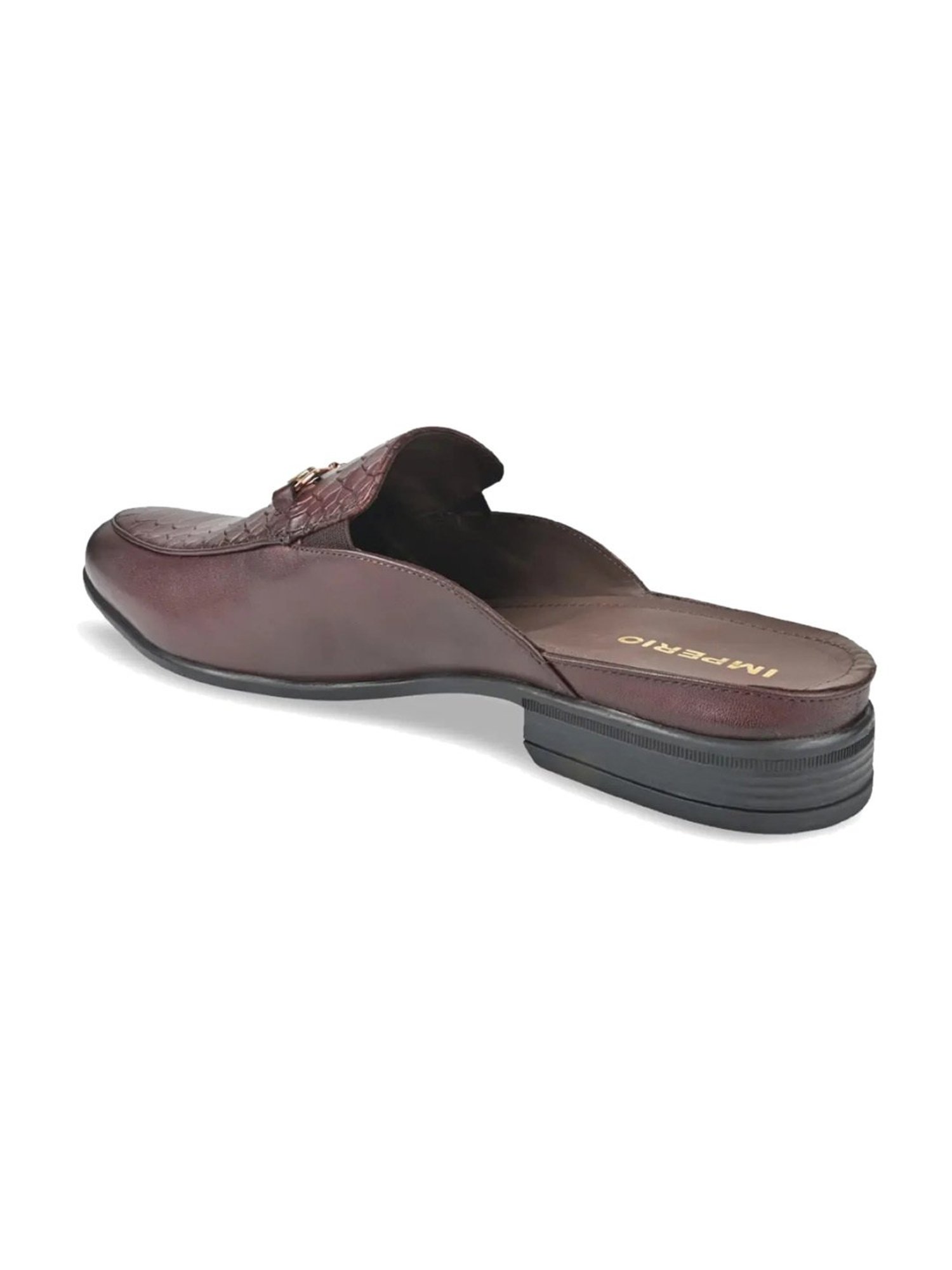 Imperio by Regal Men's Maroon Mule Shoes