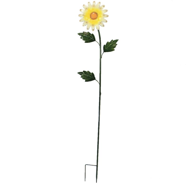 Home & Garden 49.0" Daisy Flower On Stake Yard Decor Flower Direct Designs International  -  Decorative Garden Stakes