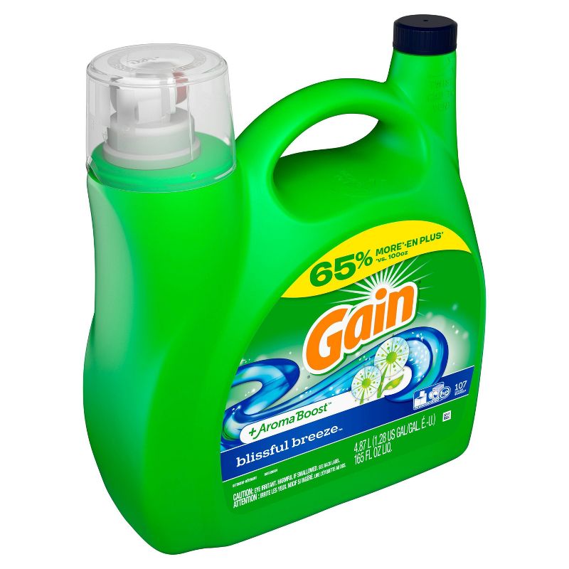 Gain Blissful Breeze Liquid Laundry Detergent - 165 fl oz