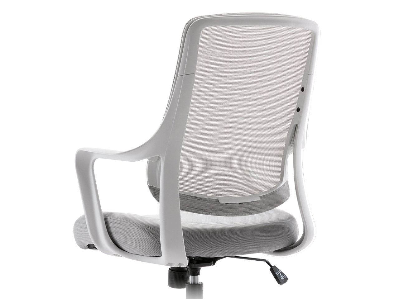 Ergonomic Office Chair with Lumbar Support, Height-adjustable Mesh Chair, Swivel Desk Chair with Armrests for Home Office