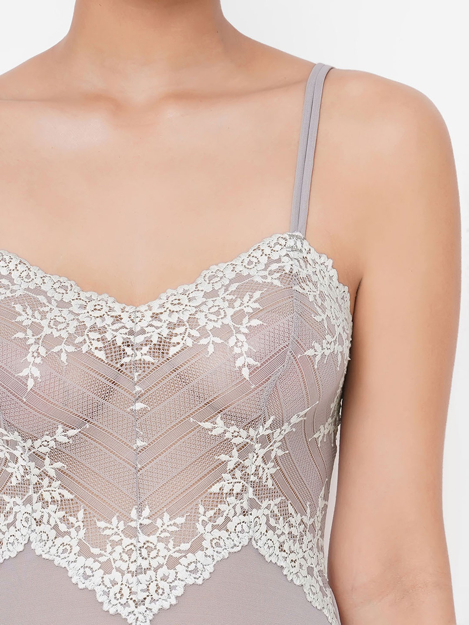 Wacoal Embrace Lace Short Lacy Baby Doll Chemise - Green