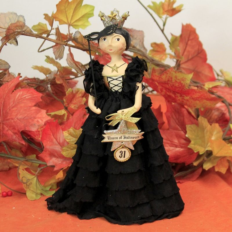 Heather Myers 11.0" Queen Of Halloween Crown Party Mask  -  Decorative Figurines